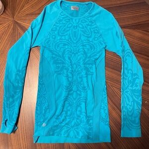 Athleta Medium Long Sleeve. Blue Fits tighter than a medium.